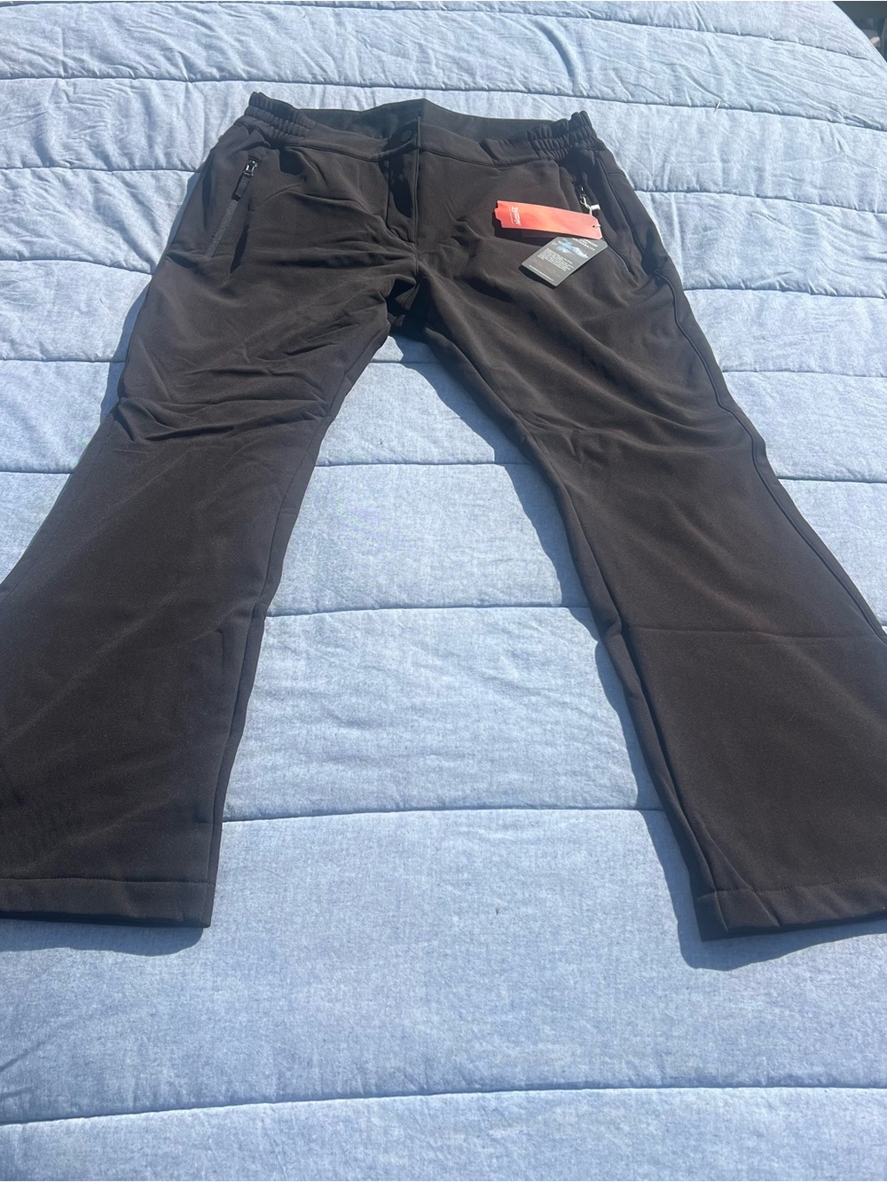 Women’s Black Waterproof Breathable Fleece Lined Cold Weather Pants Size 16